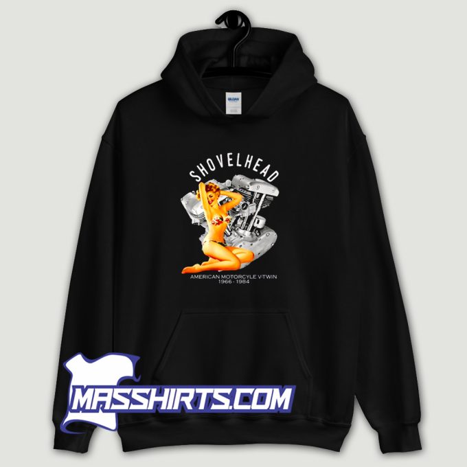 Shovelhead V Twin Engine Bikini Hoodie Streetwear