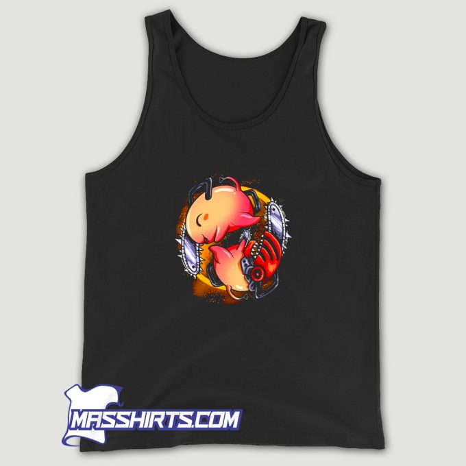 Yinyang Pochita Tank Top