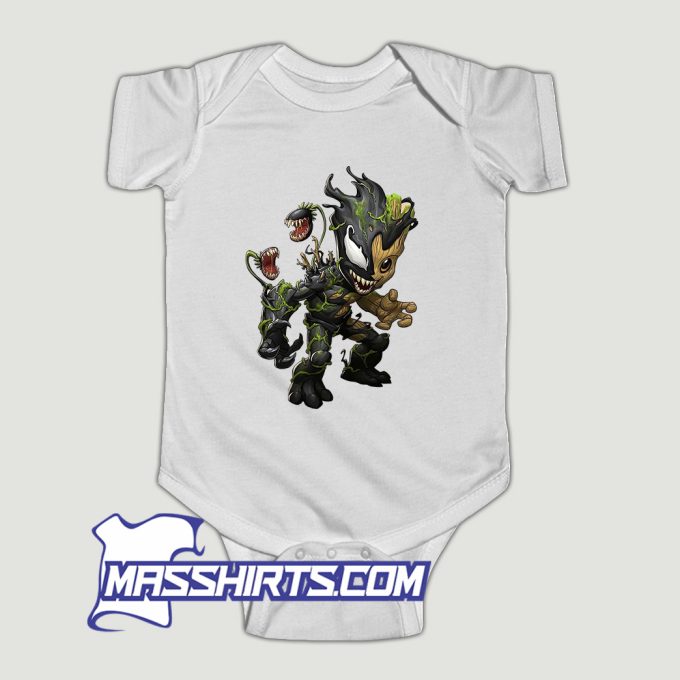 Baby Groot Venom Baby Onesie