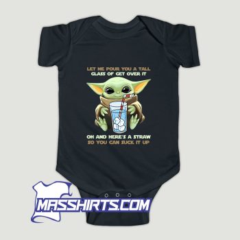 Baby Yoda Let Me Pour You A Tall Baby Onesie