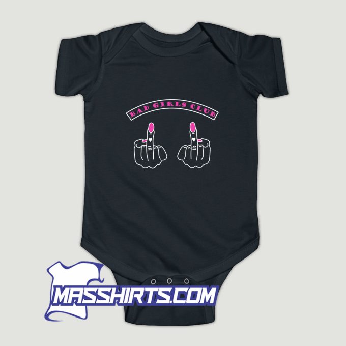 Bad Girl Club Fuck Finger Baby Onesie