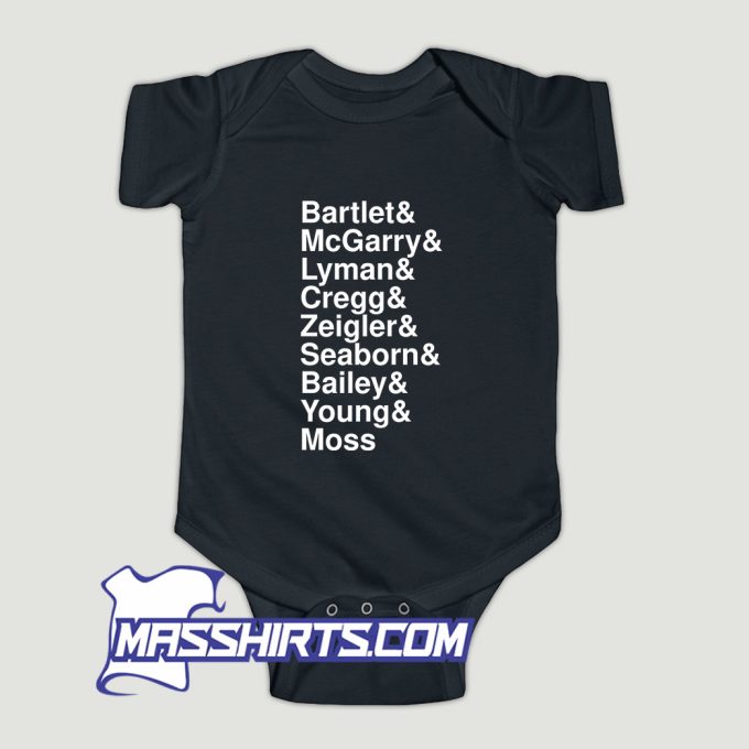 Bartlet McGarry Lyman Cregg Ziegler Baby Onesie