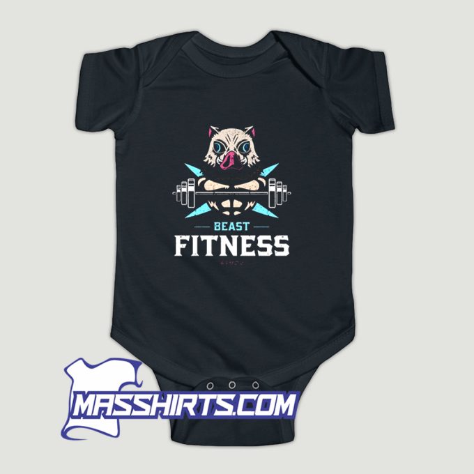 Beast Fitness Demon Slayer Barbell Baby Onesie