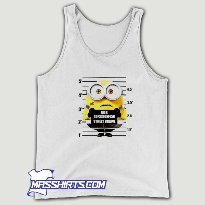 Bob Minion In Street Brawl Crime Tank Top