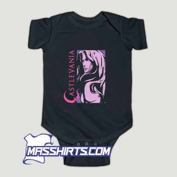 Castlevania Alucard Dark Portrait Baby Onesie