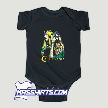 Castlevania Group Shot Neon Baby Onesie