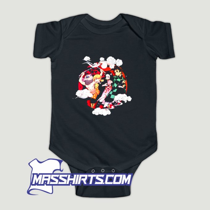 Classic Kimetsu No Yaiba Demon Slayer Baby Onesie