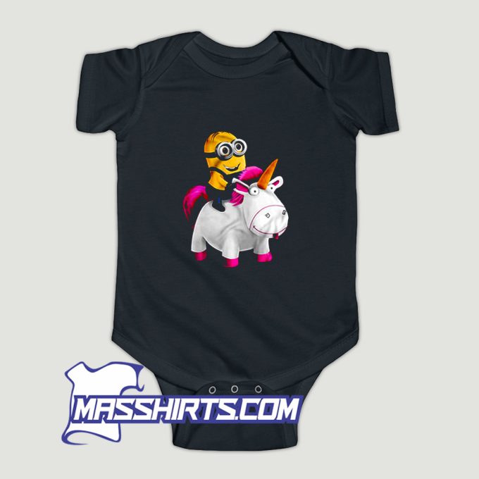 Classic Minion Riding Unicorn Baby Onesie