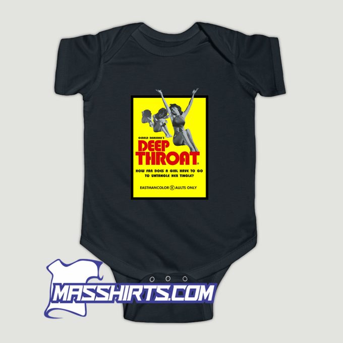 Deep Throat Movie Poster Baby Onesie