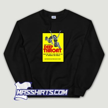 Deep Throat Movie Poster Sweatshirt