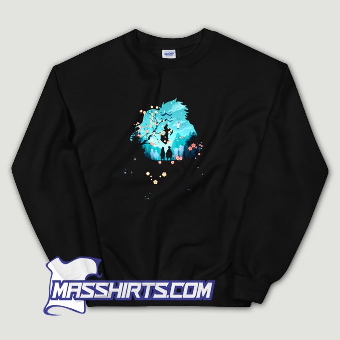 Demon Slayer Anime Siblings Vaporwave Sweatshirt