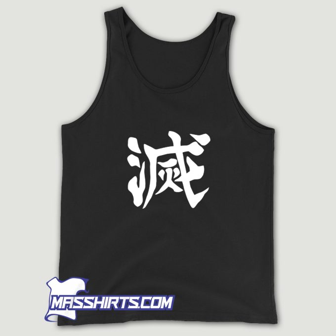 Demon Slayer Corps Destroy Kanji Tank Top