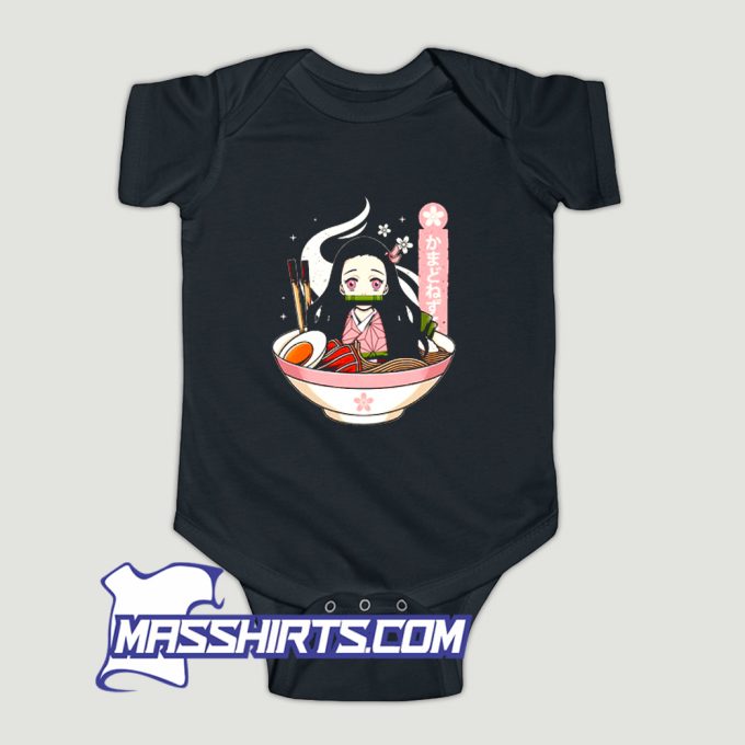 Demon Slayer Nezuko Ramen Anime Girl Baby Onesie