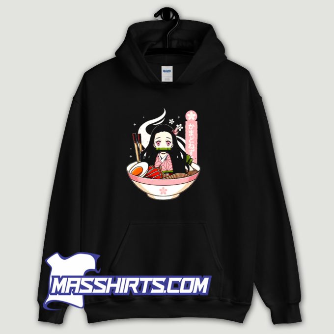 Demon Slayer Nezuko Ramen Anime Girl Hoodie Streetwear