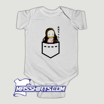 Demon Slayer Pocket Nezuko Baby Onesie