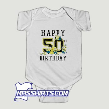 Happy 50Th Birthday Me Minions Baby Onesie