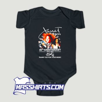 Janet Jackson 45Th Anniversary 1976 2021 Baby Onesie