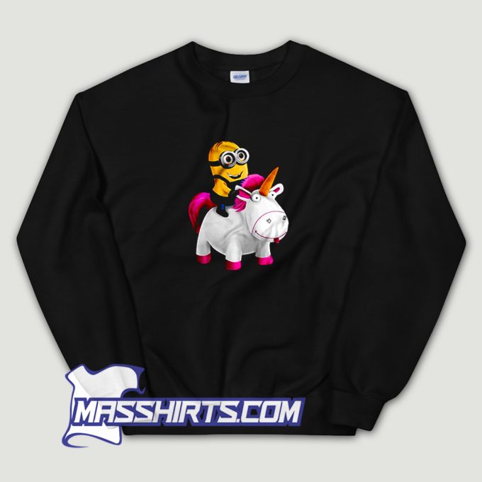 Minion Riding Unicorn Sweatshirt