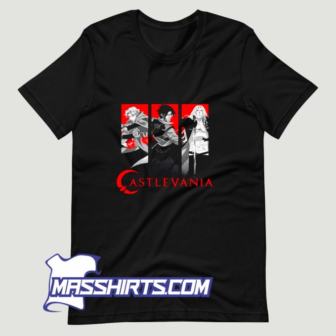 Netflix Castlevania Trio Panels T Shirt Design