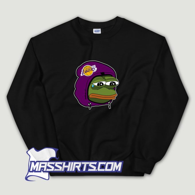 Pepe The Frog Los Angeles Lakers Meme Sweatshirt