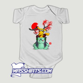 Pokemon Pikachu And Bulbasaur Mashup Baby Onesie