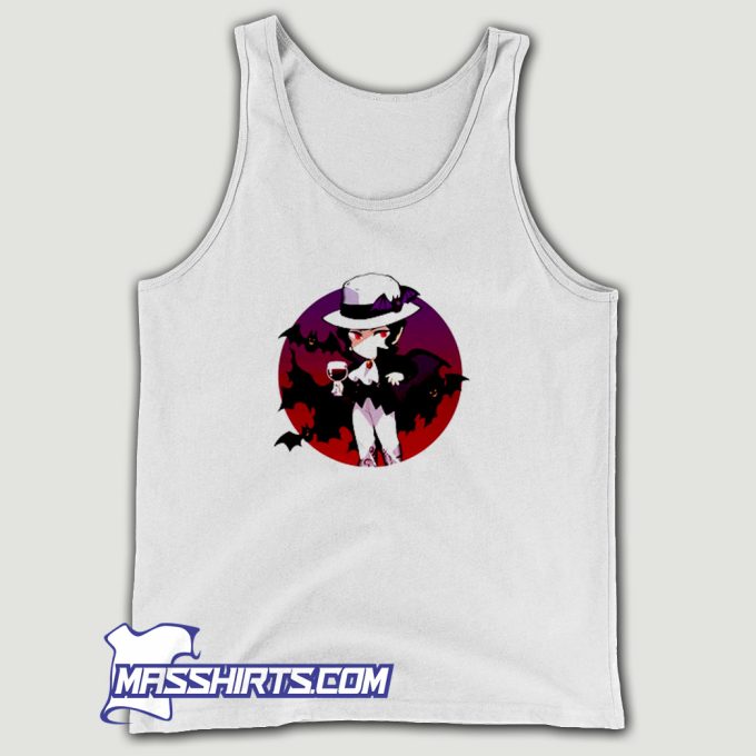 Red Wine Muzan Kibutsuji Demon Slayer Tank Top