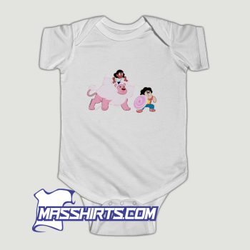 Steven Universe Connie Lion And Steven Baby Onesie