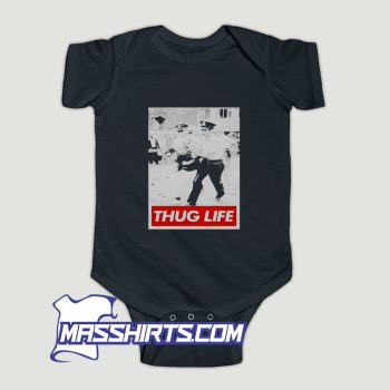 Bernie Sanders Protest Arrest Thug Life Baby Onesie