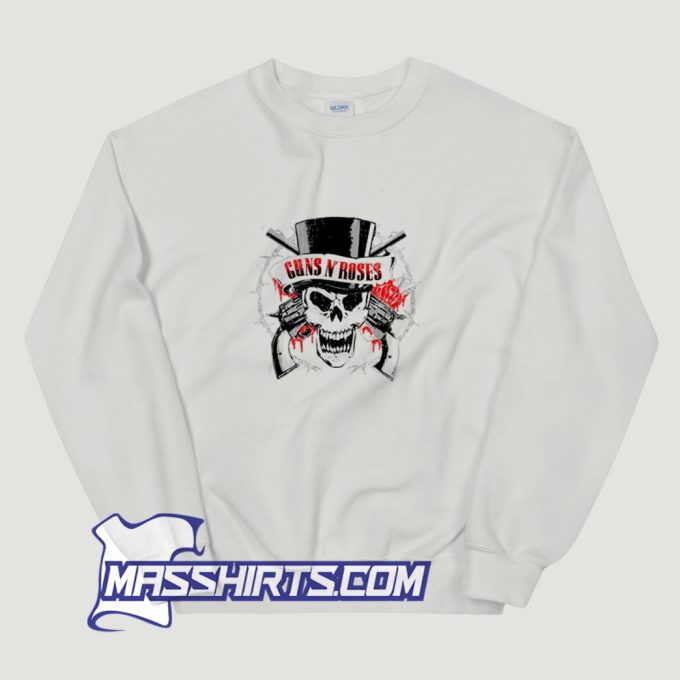 Guns N Roses Top Hat Skull Sweatshirt