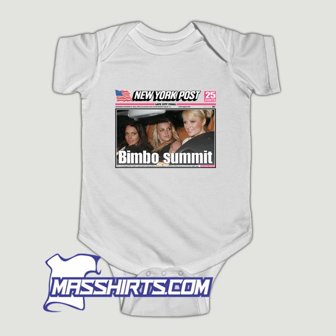 Lindsay Lohan Britney Spears Paris Hilton Baby Onesie