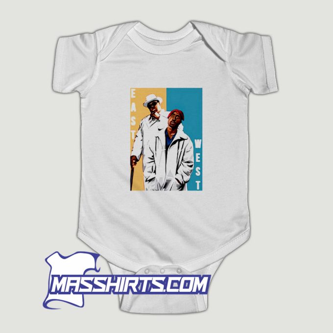 Tupac And Biggie East West Rap Legends Baby Onesie