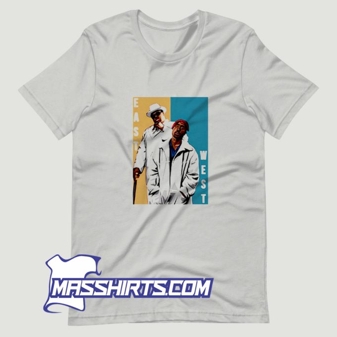 Tupac And Biggie East West Rap Legends T Shirt Design