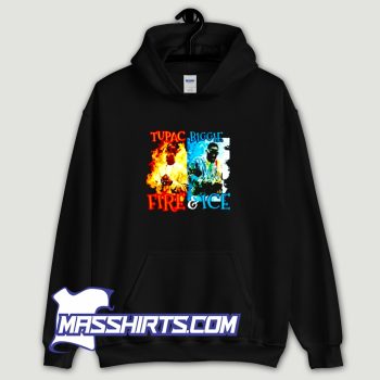 Tupac Shakur Biggie Smalls Fire And Ice Hoodie Streetwear