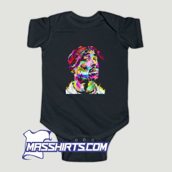 Tupac Shakur Painting Baby Onesie