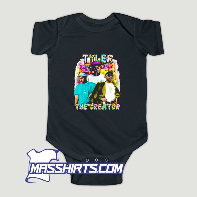 Tyler The Creator Jiggy Worldwide 90s Baby Onesie