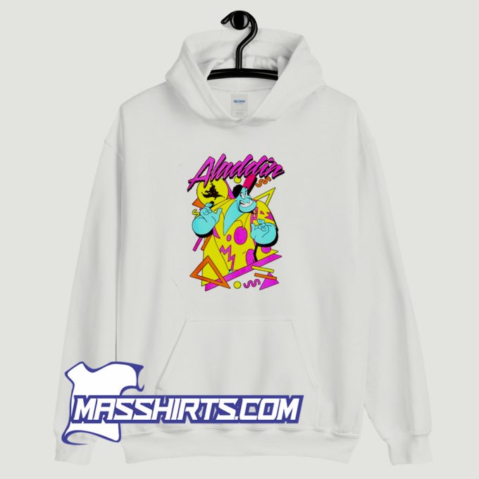 Aladdin Genie 90s Style Portrait Hoodie Streetwear