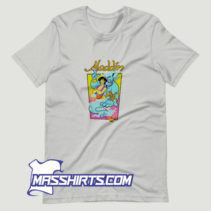Aladdin Group Shot Bold Distressed Poster T Shirt Design