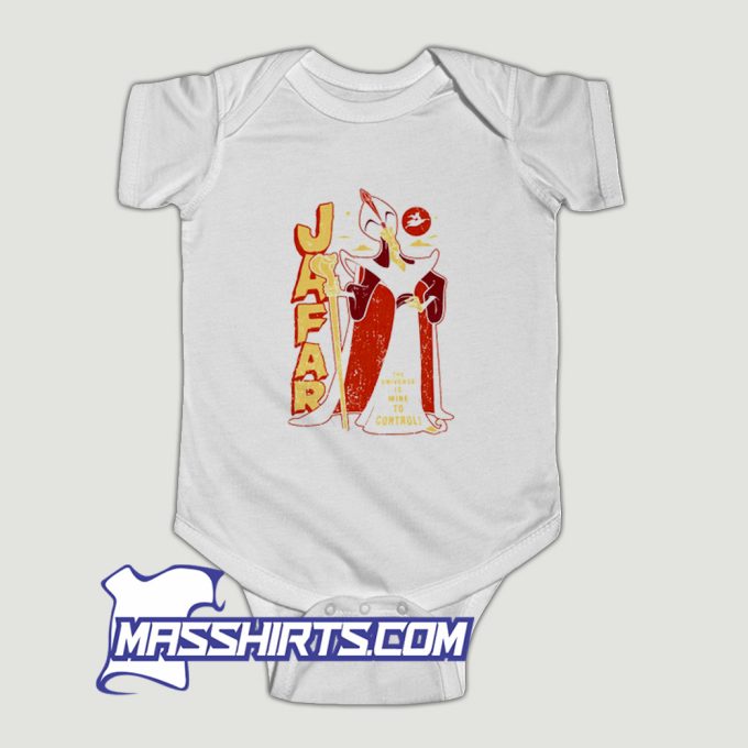 Aladdin Jafar Distressed Portrait Logo Baby Onesie