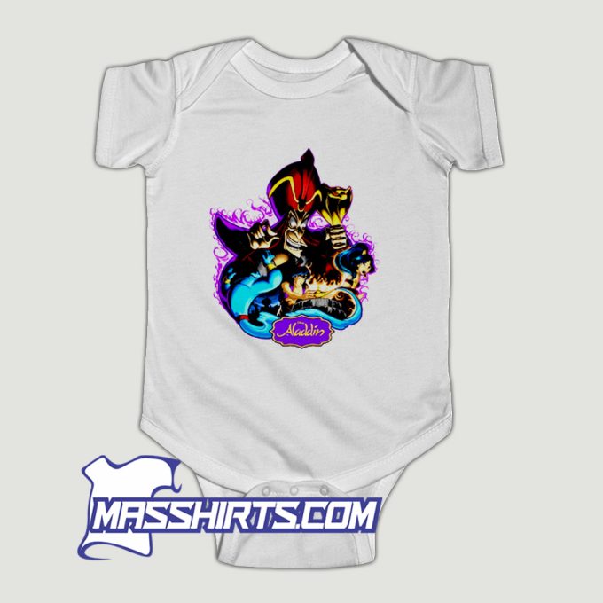 Aladdin Jafar Genie Jasmine Art Baby Onesie