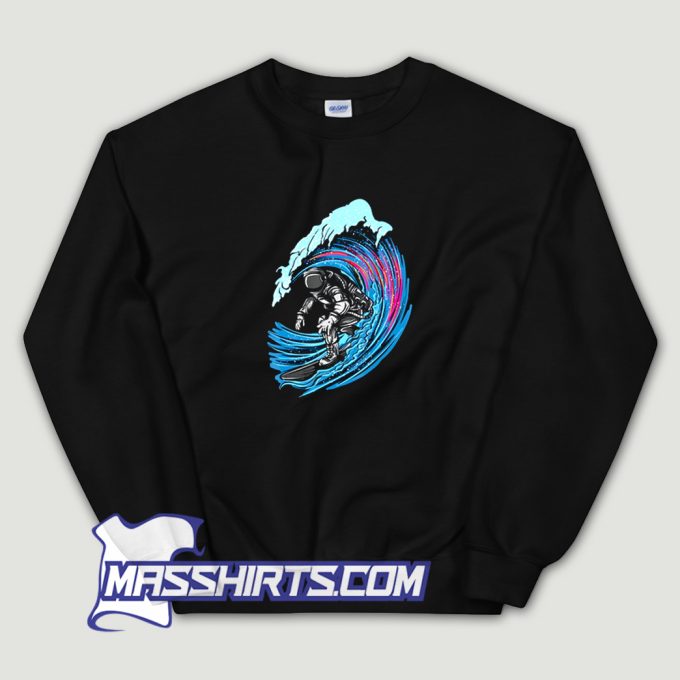 Astronaut In Space Surfer Surfing Sweatshirt