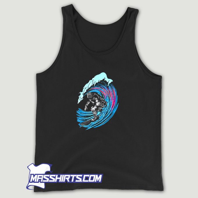 Astronaut In Space Surfer Surfing Tank Top