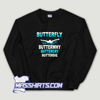Butterfly Stroke Swimming Sweatshirt