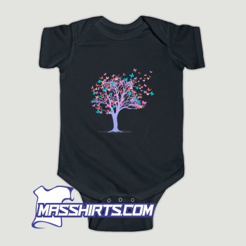 Butterfly Tree Beautiful Baby Onesie