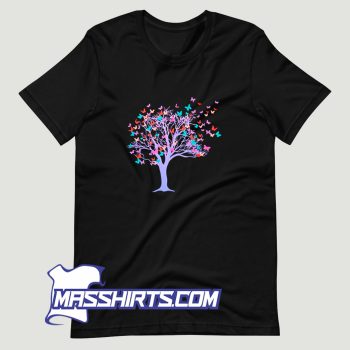 Butterfly Tree Beautiful T Shirt Design