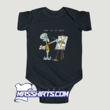 Classic Squidward But Is It Art Baby Onesie