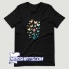 Dandelion Butterfly Colorful T Shirt Design