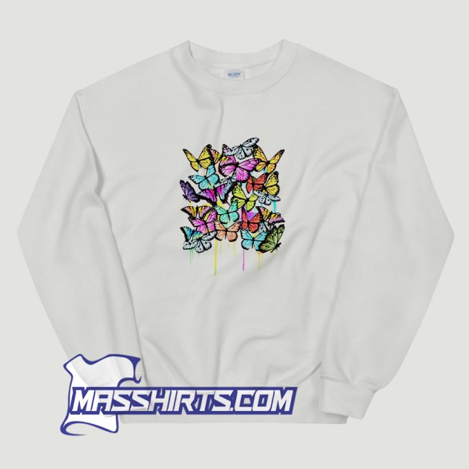 I Cute Rainbow Butterflies Sweatshirt