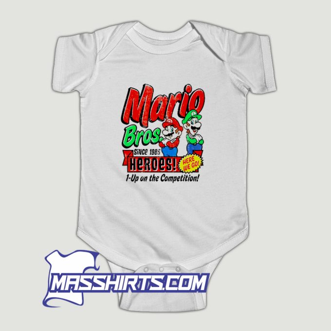 Mario Bros Mario & Luigi Since 1985 Baby Onesie