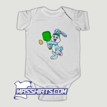 Rabbit Easter Day For Pickleball Player Baby Onesie