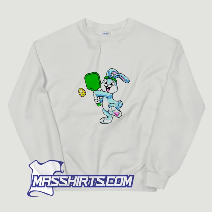 Rabbit Easter Day For Pickleball Player Sweatshirt